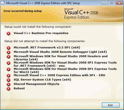 microsoft visual studio 2008 express
