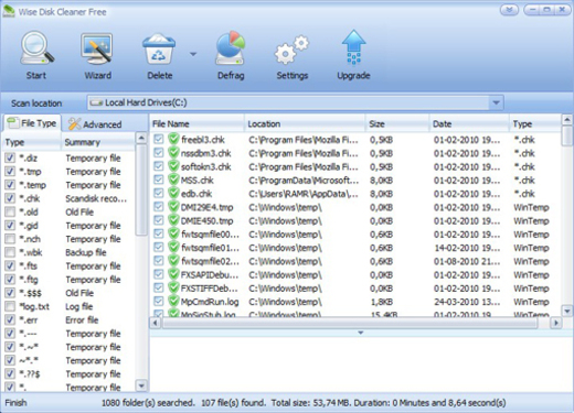 Wise Disk Cleaner 11.0.3.817 free downloads