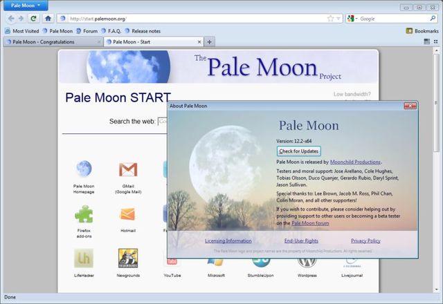 Pale Moon 32.3.1 free download