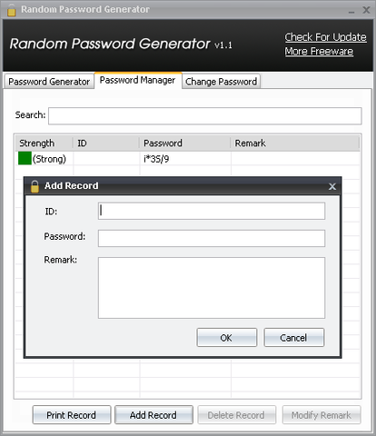 download generate 20 random passwords